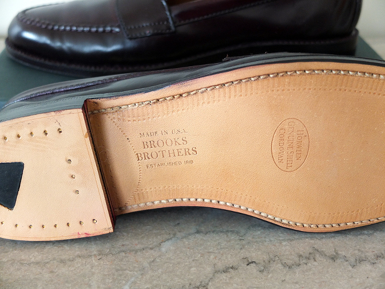 Back from a Tune Up: Alden for Brooks Brothers 986 Shell Cordovan Penny ...