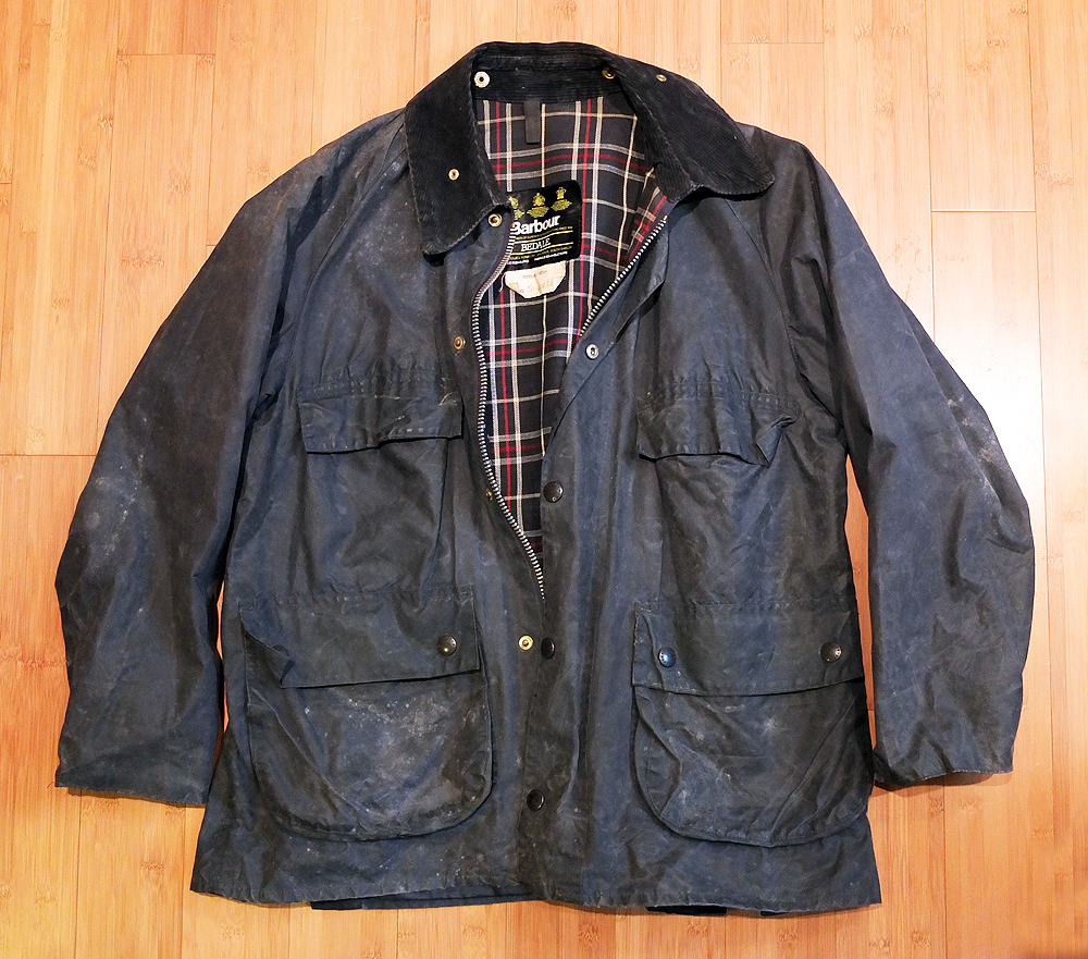 barbour re wax before and after