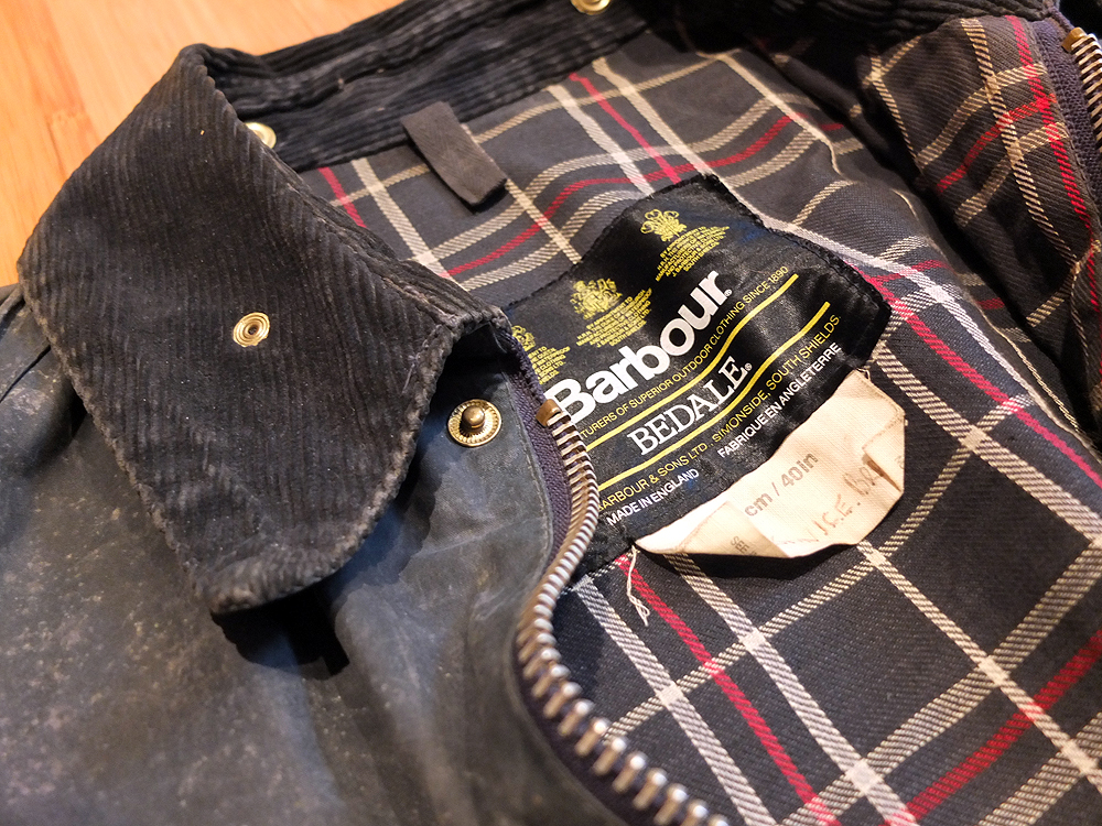 Reproofed Barbour: Black & Blue (The Results) | Red Clay Soul