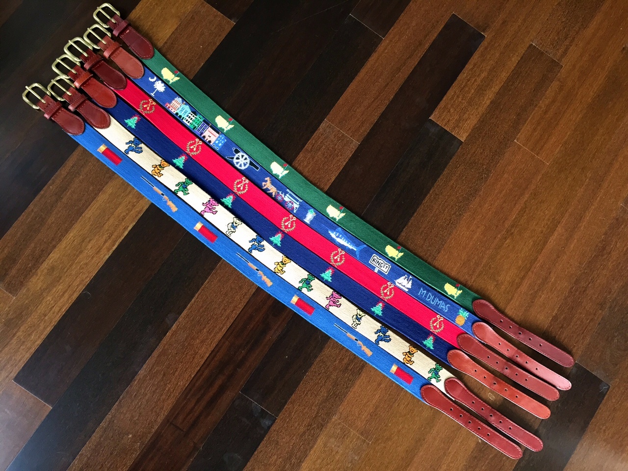 The Custom Needlepoint Belt Option Red Clay Soul