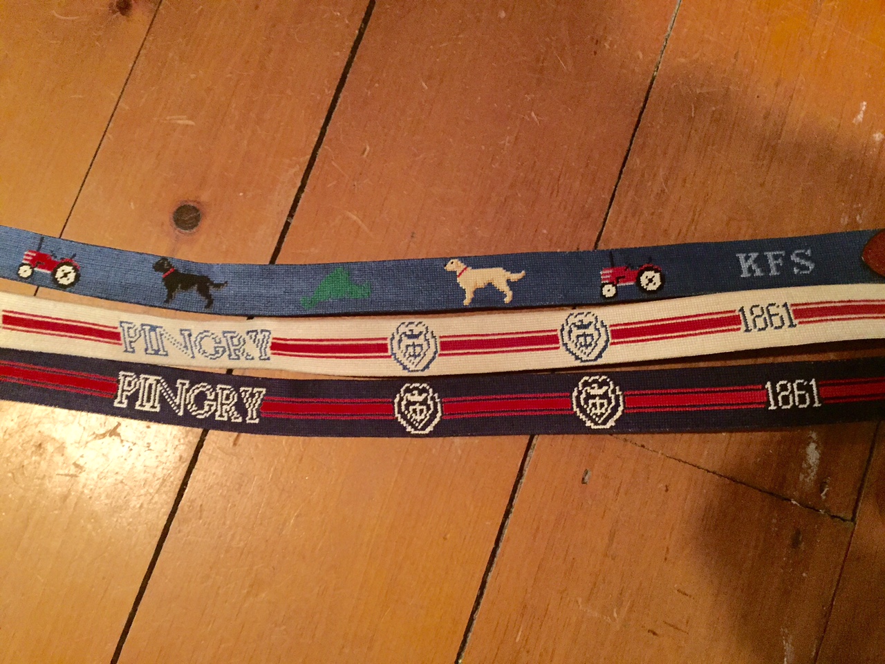 The Custom Needlepoint Belt Option Red Clay Soul