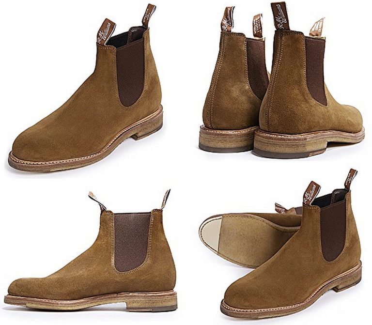 Lust: R.M. Williams Gilchrist Suede Chelsea Boots » Red ...