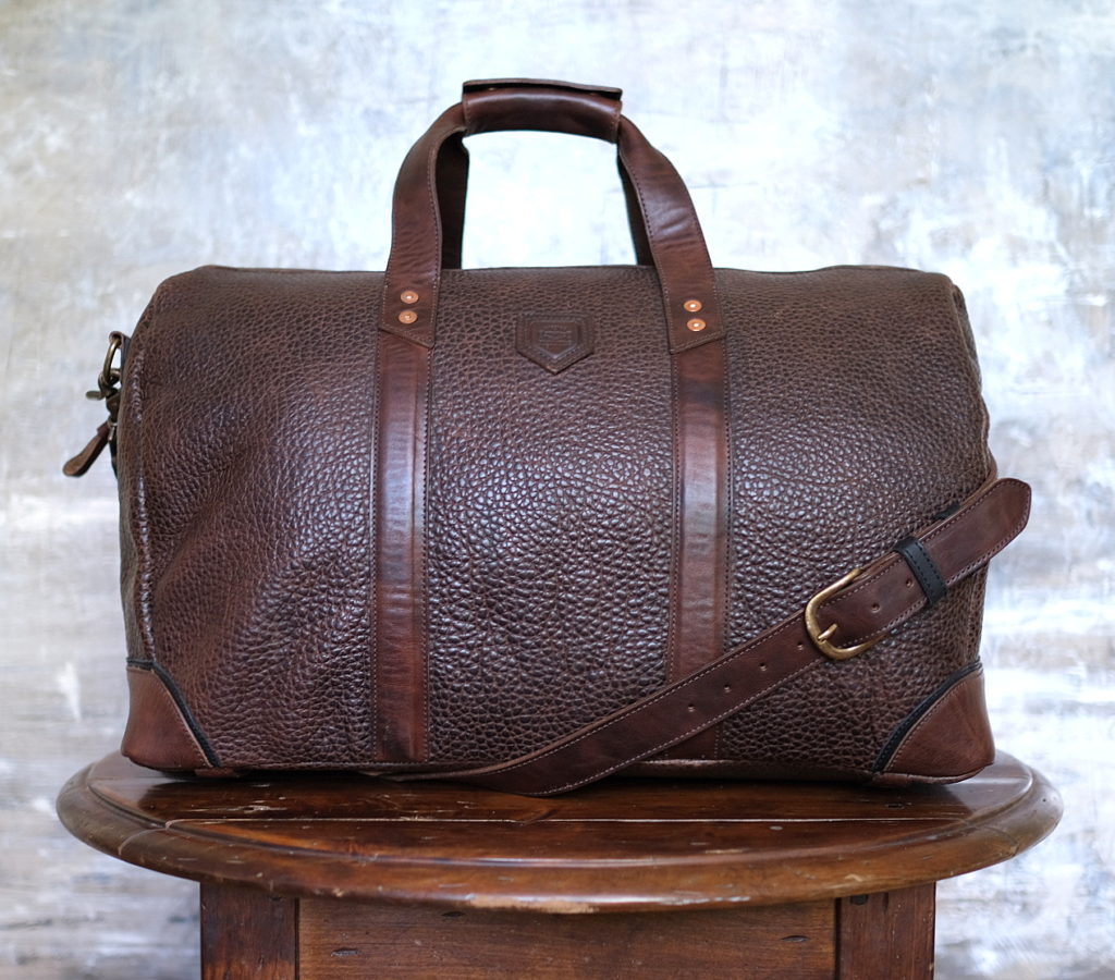 Theodore Leather Rolling Carry-On Duffle Bag