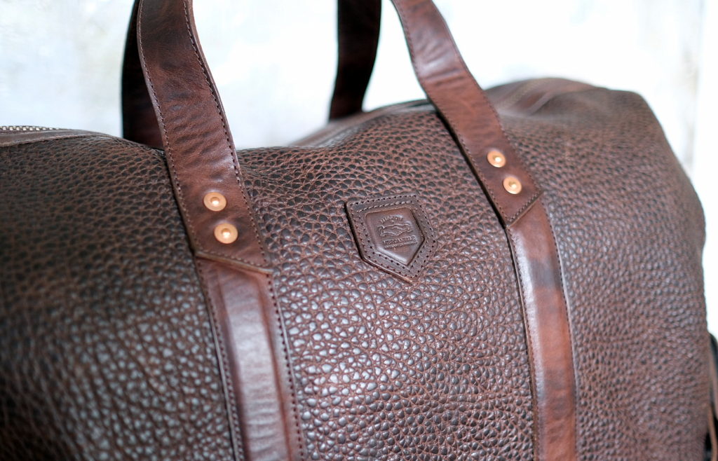 Theodore Leather Large Roller Duffle Bag