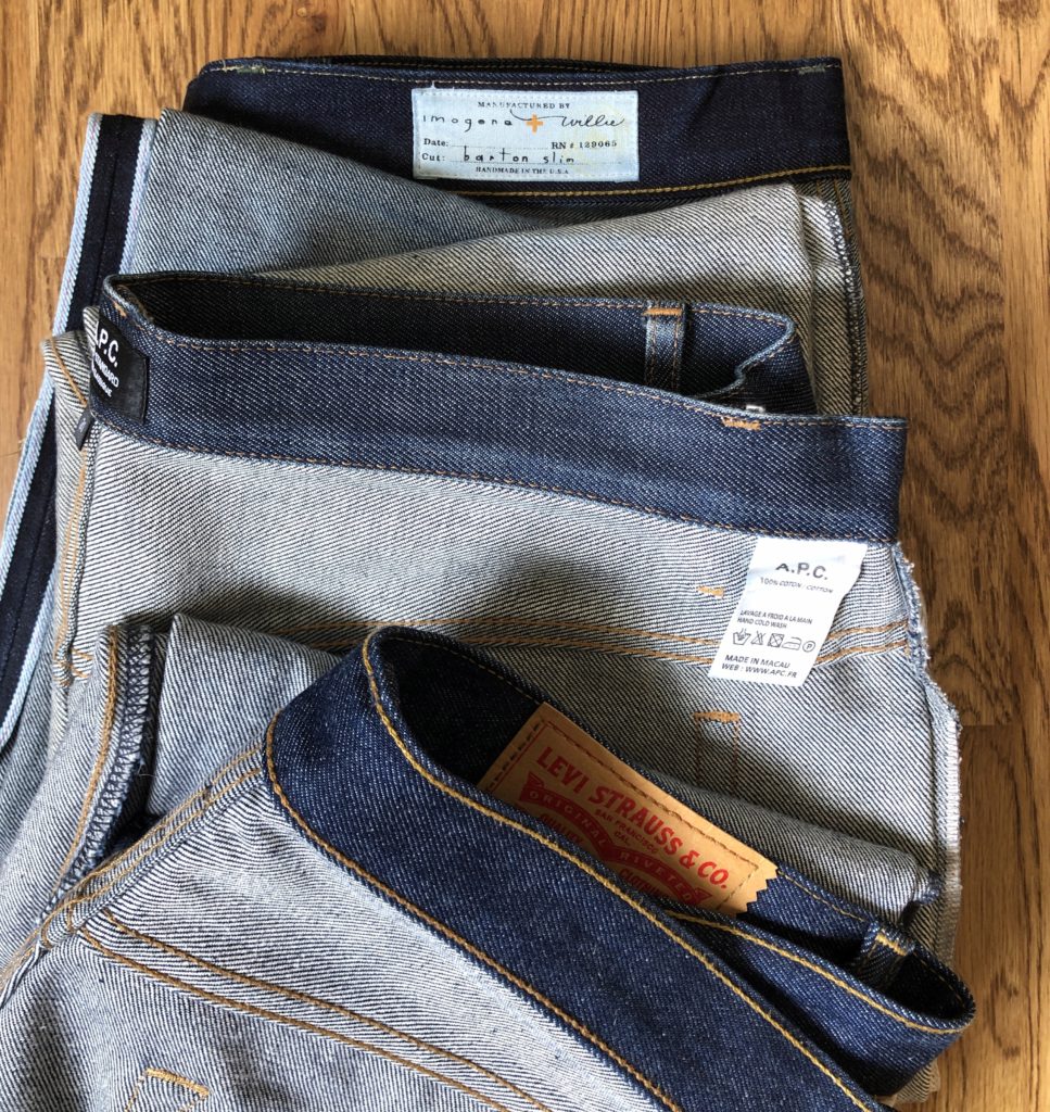 Soaking raw hot sale denim