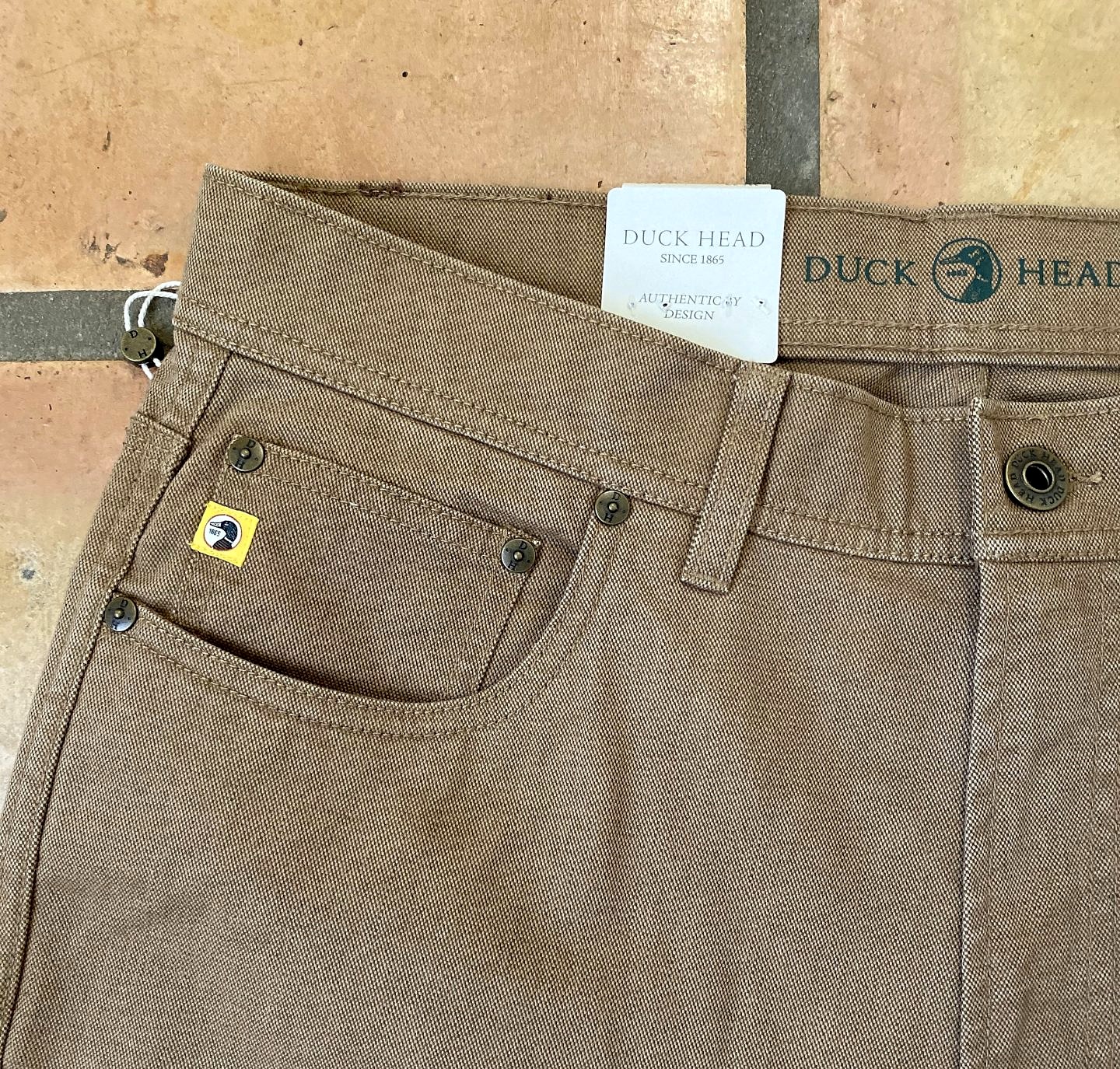 Duck Head Long Drive Performance Five-Pocket Pants - Stone