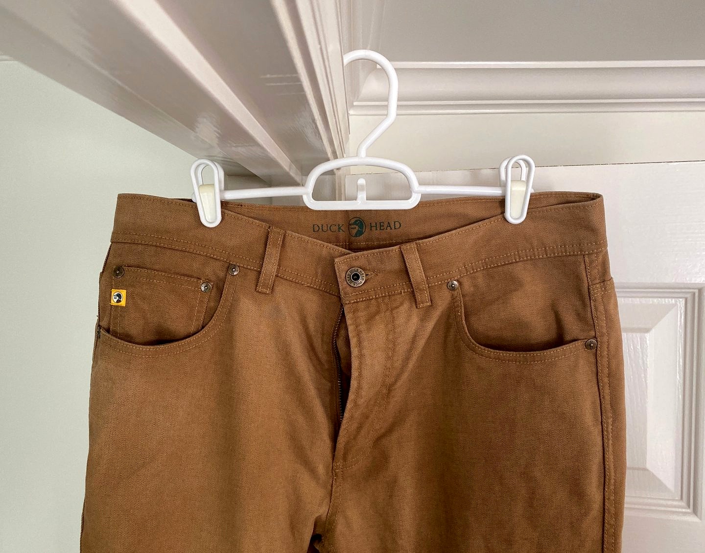 Duck Head Long Drive Performance Five-Pocket Pants - Stone