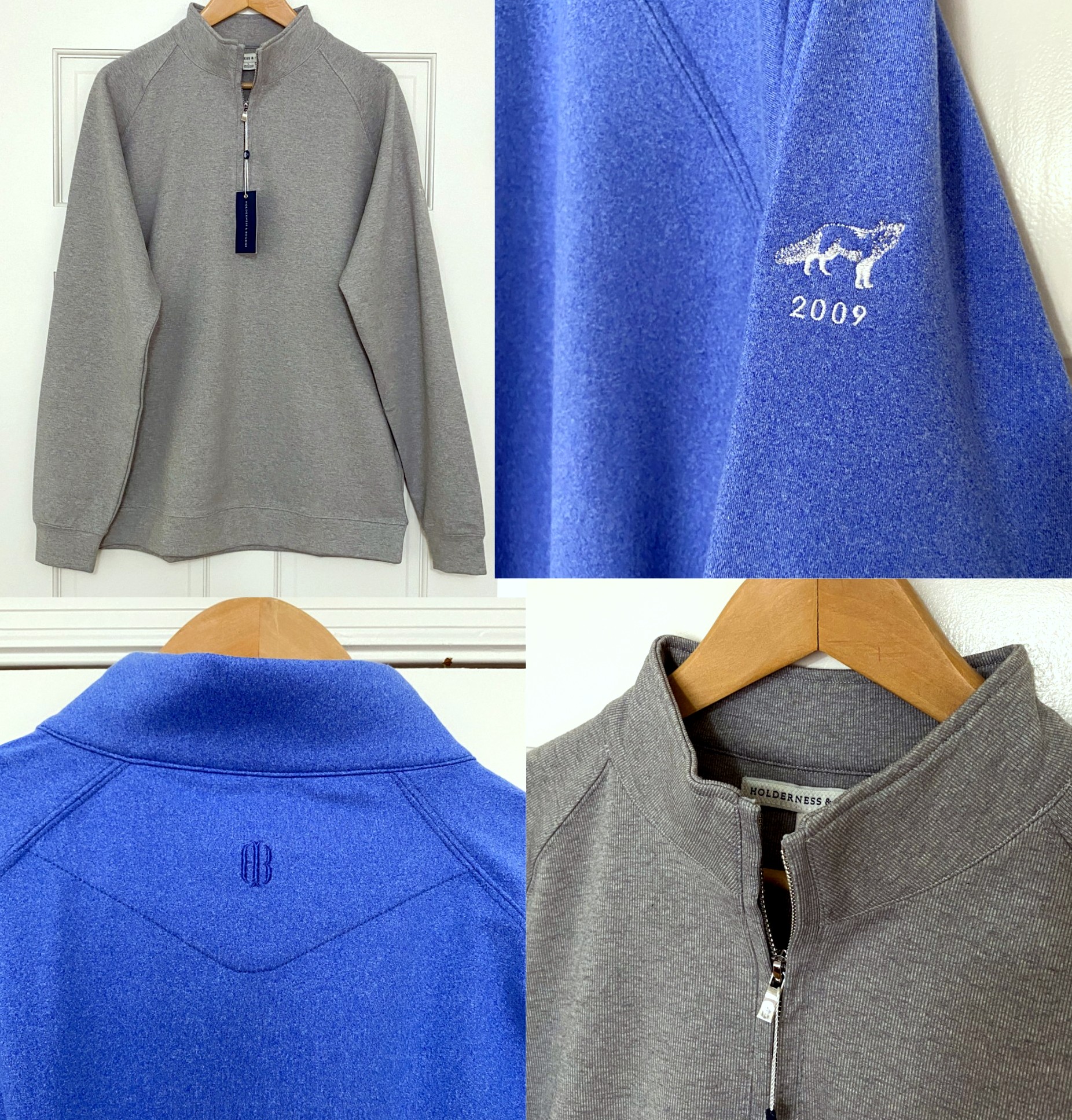 NOW AVAILABLE The Holderness & Bourne X RCS Member Logo Quarter Zips