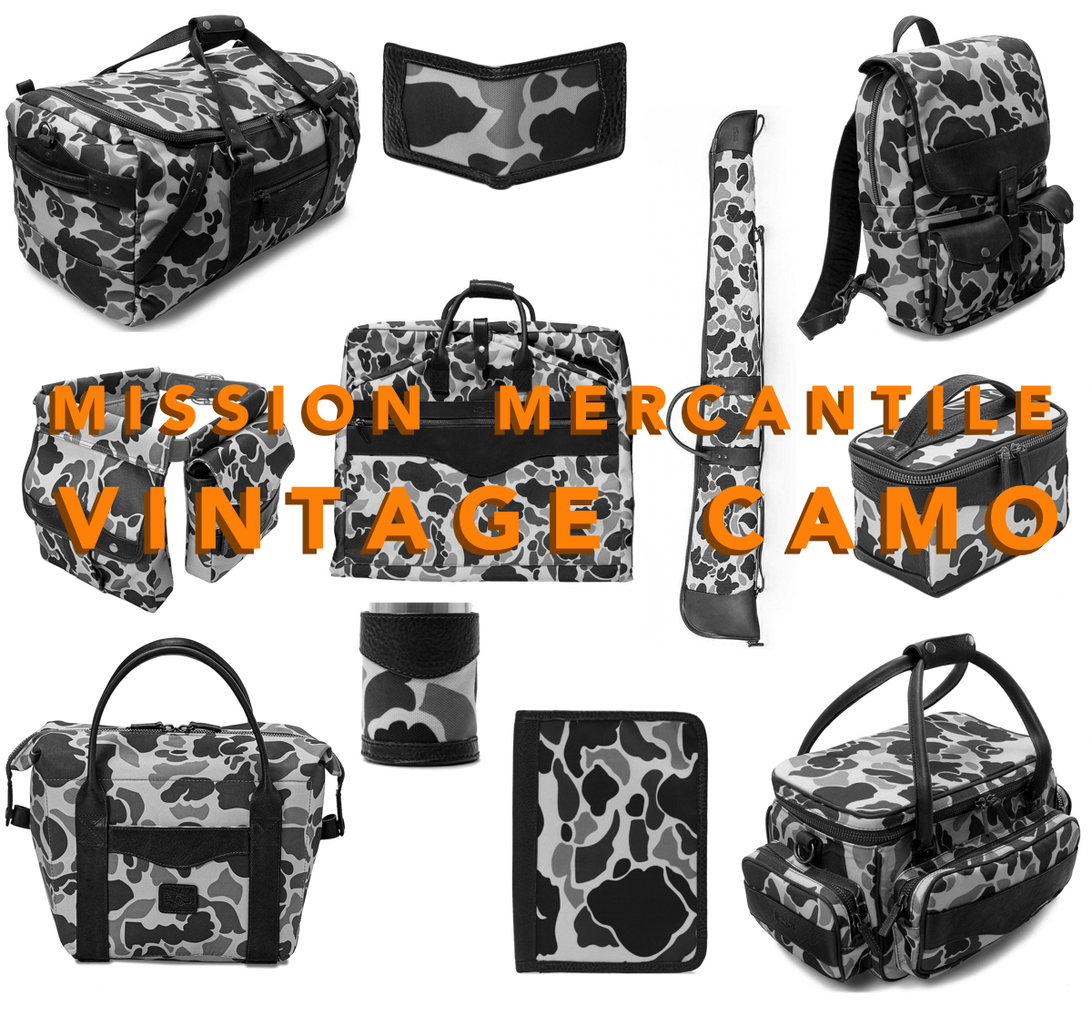 Mission Mercantile | Campaign Waxed Canvas Vintage Camo Backpack