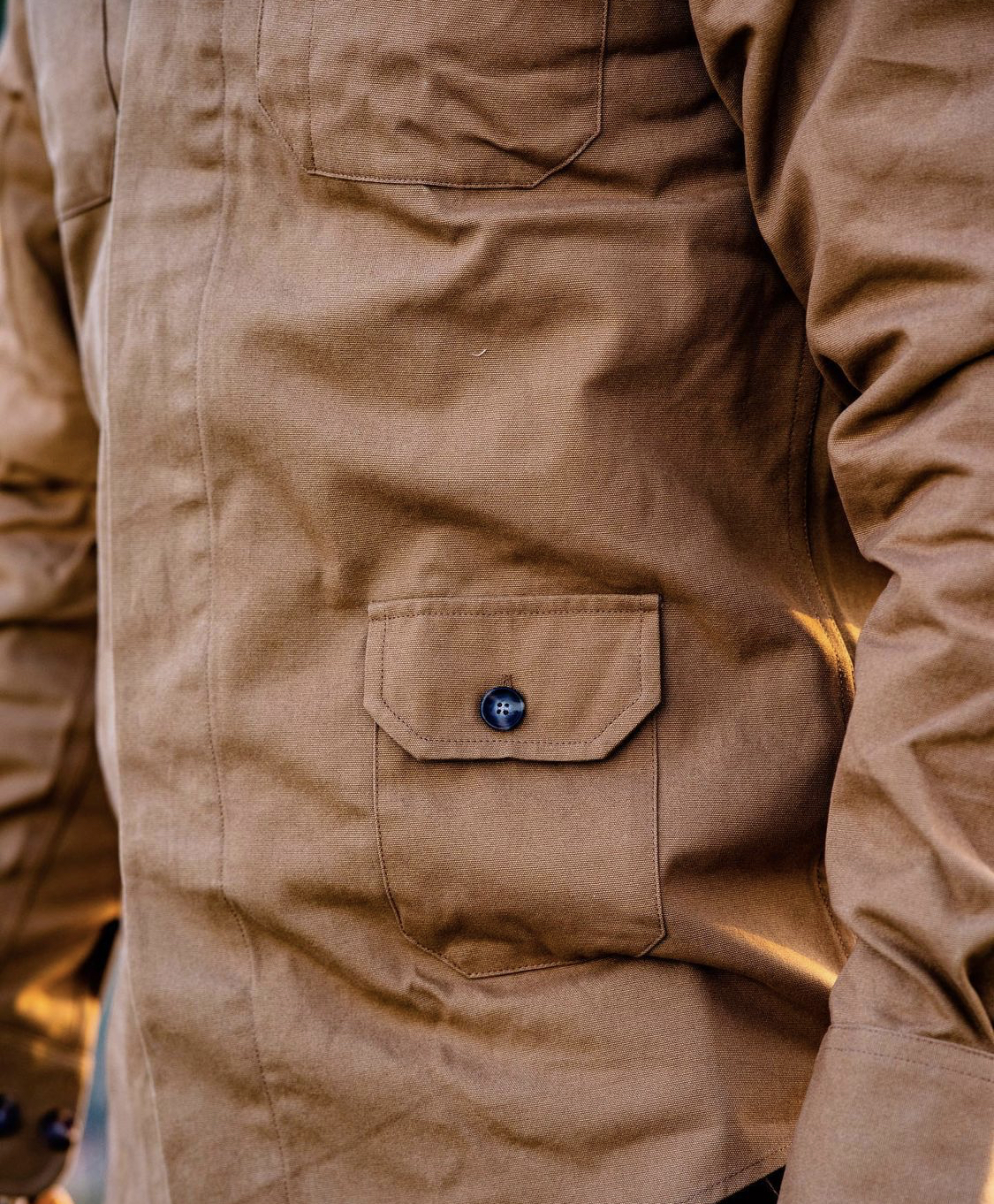 Ball and Buck Mariners Overshirt in Ground Nutmeg